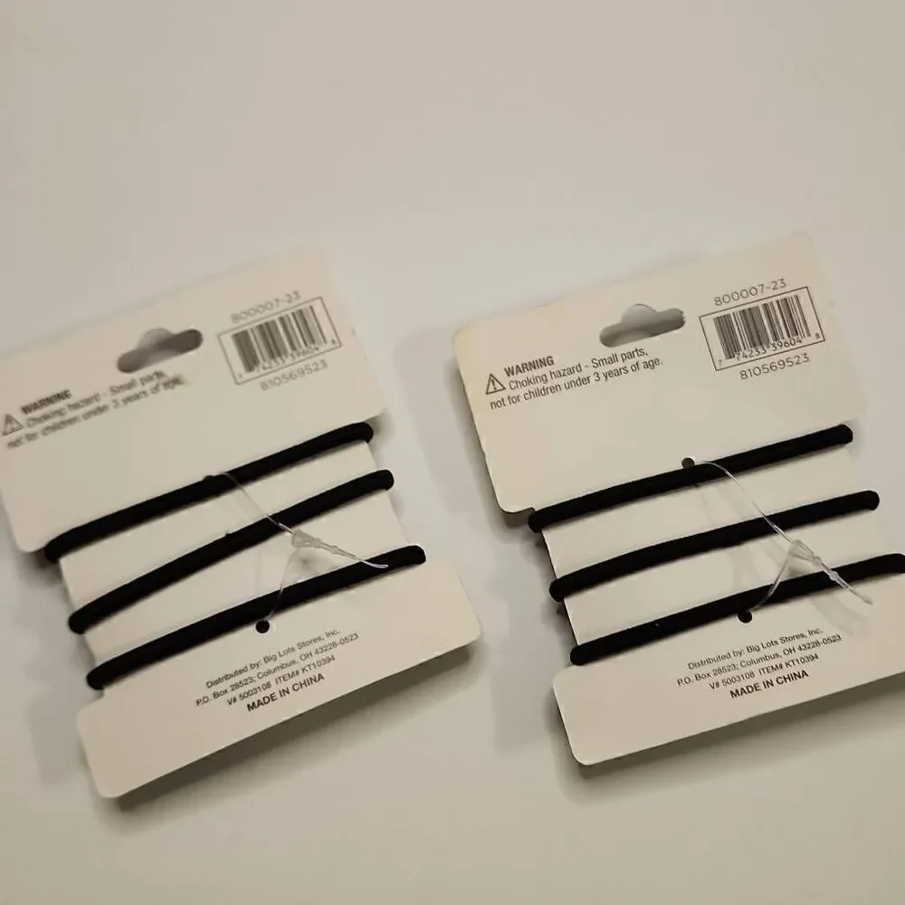 NWT Set of 2 3Pack of Hair Ties with Black Elastics and Eyeballs